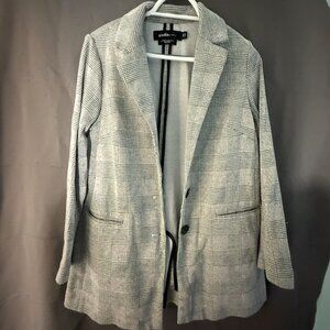 Studio by Torrid Plaid Longline Blazer | Size 00